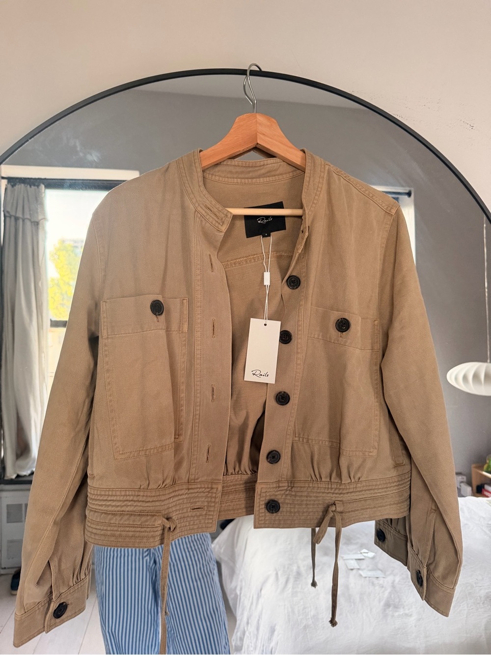 Rails Khaki Utility Cropped Jacket